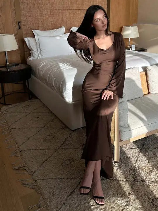 Women's Long Sleeve Dress – Tailored Day-to-Night Occasion Dress