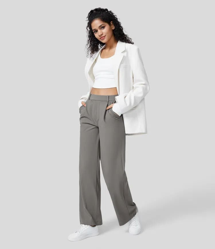 Women's Straight Leg Pants – Stretch Office Pants