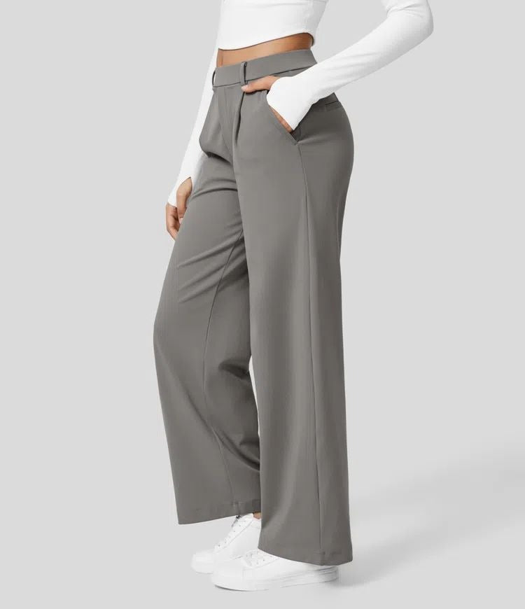 Women's Straight Leg Pants – Stretch Office Pants