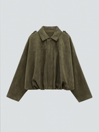 Women's Oversized Western Jacket – Fringe Detail Vintage Jacket