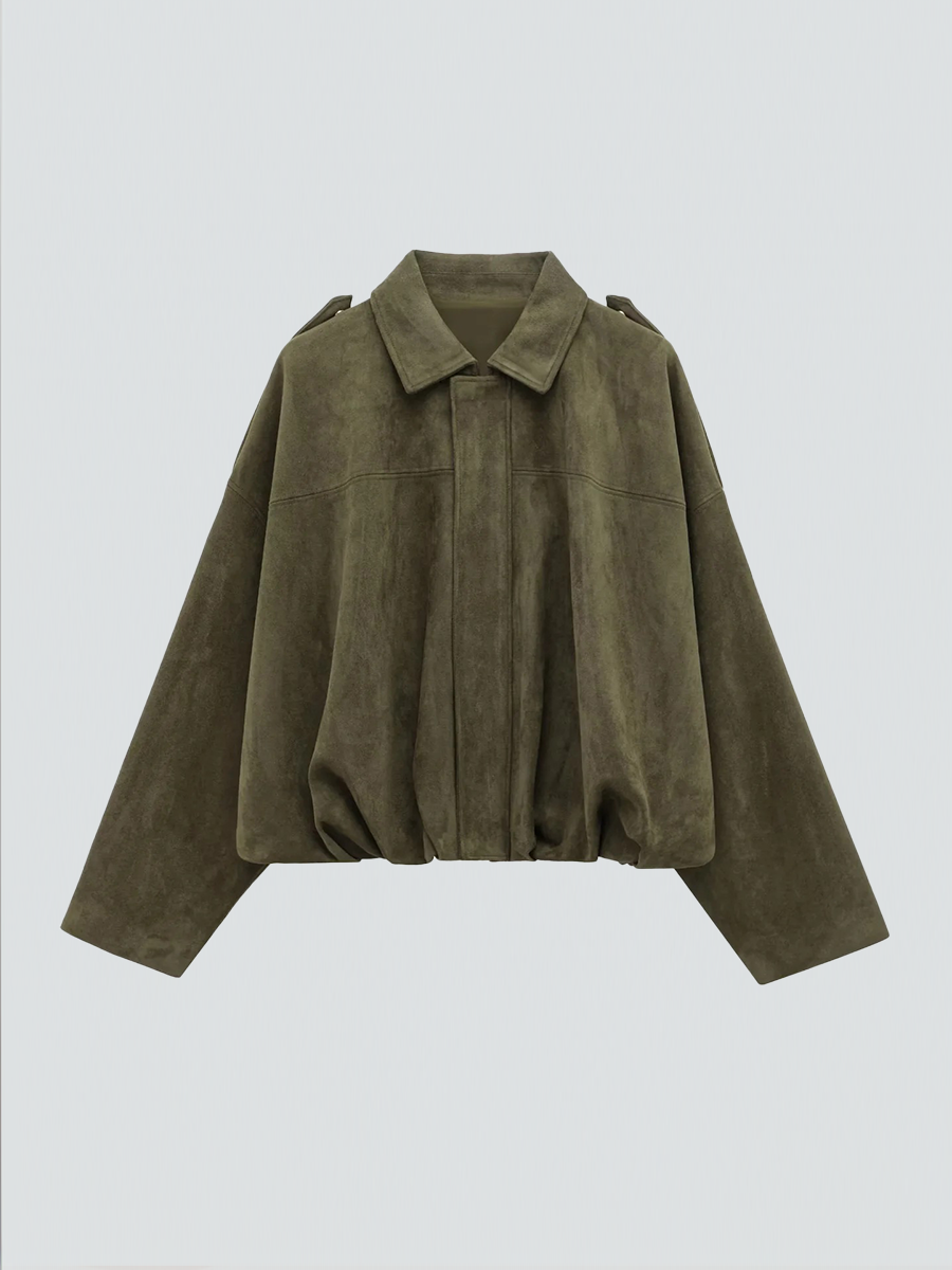 Women's Oversized Western Jacket – Fringe Detail Vintage Jacket