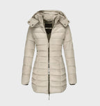 Women's Hooded Long Winter Coat – Soft Lined Weather Resistant Coat