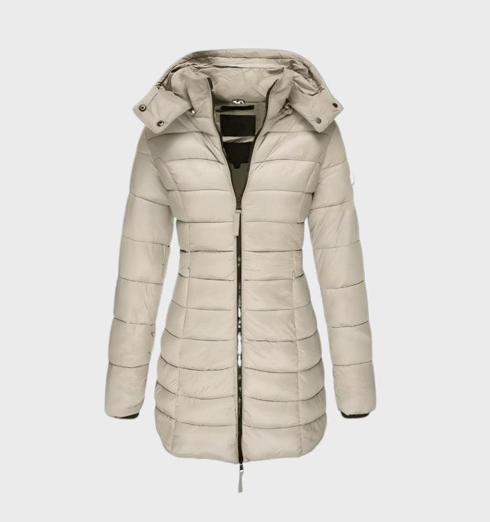 Women's Hooded Long Winter Coat – Soft Lined Weather Resistant Coat