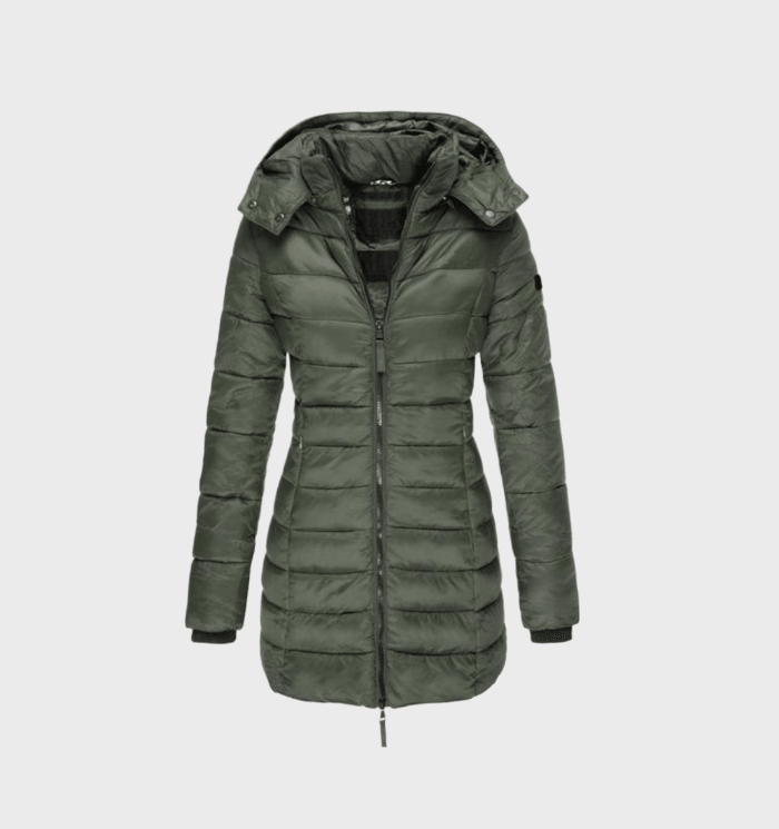 Women's Hooded Long Winter Coat – Soft Lined Weather Resistant Coat