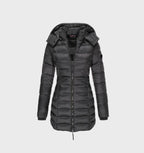 Women's Hooded Long Winter Coat – Soft Lined Weather Resistant Coat