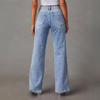 Women's Wide Leg Jeans – Relaxed Vintage Wash Jeans