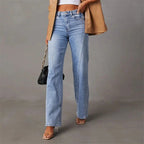 Women's Wide Leg Jeans – Relaxed Vintage Wash Jeans