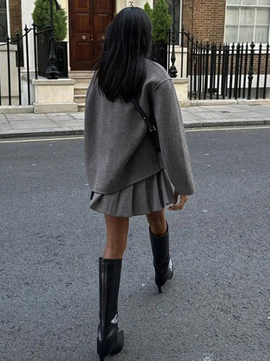 Women's Oversized Vintage Jacket – Relaxed Fit Statement Jacket