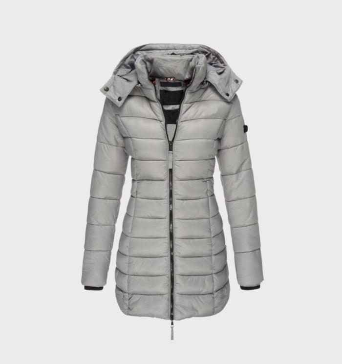 Women's Hooded Long Winter Coat – Soft Lined Weather Resistant Coat