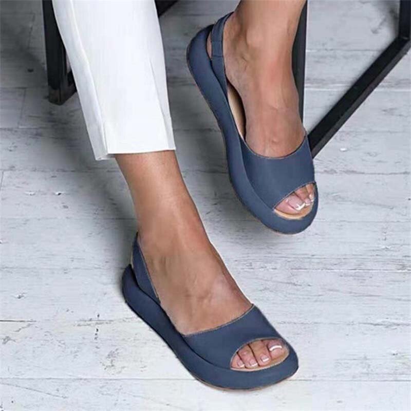 Women's Stretch Strap Sandals – Comfort Footbed Sandals