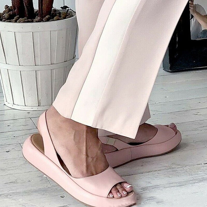 Women's Stretch Strap Sandals – Comfort Footbed Sandals