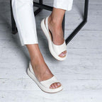 Women's Stretch Strap Sandals – Comfort Footbed Sandals