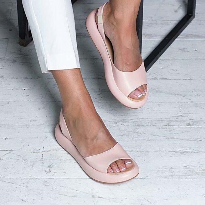 Women's Stretch Strap Sandals – Comfort Footbed Sandals