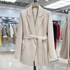 Women's Longline Blazer – Relaxed Tailored Open Front Jacket