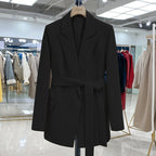 Women's Longline Blazer – Relaxed Tailored Open Front Jacket