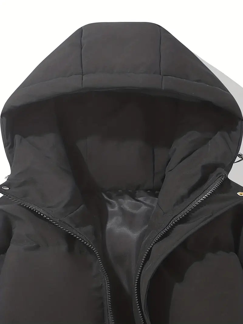 Women's Hooded Winter Parka – Waterproof Longline Puffer Coat