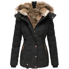 Women's Mid Length Winter Jacket – Fleece Lined Weather Resistant Coat