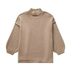 Women's Drop Shoulder Sweater – Slouchy Oversized Knit Pullover