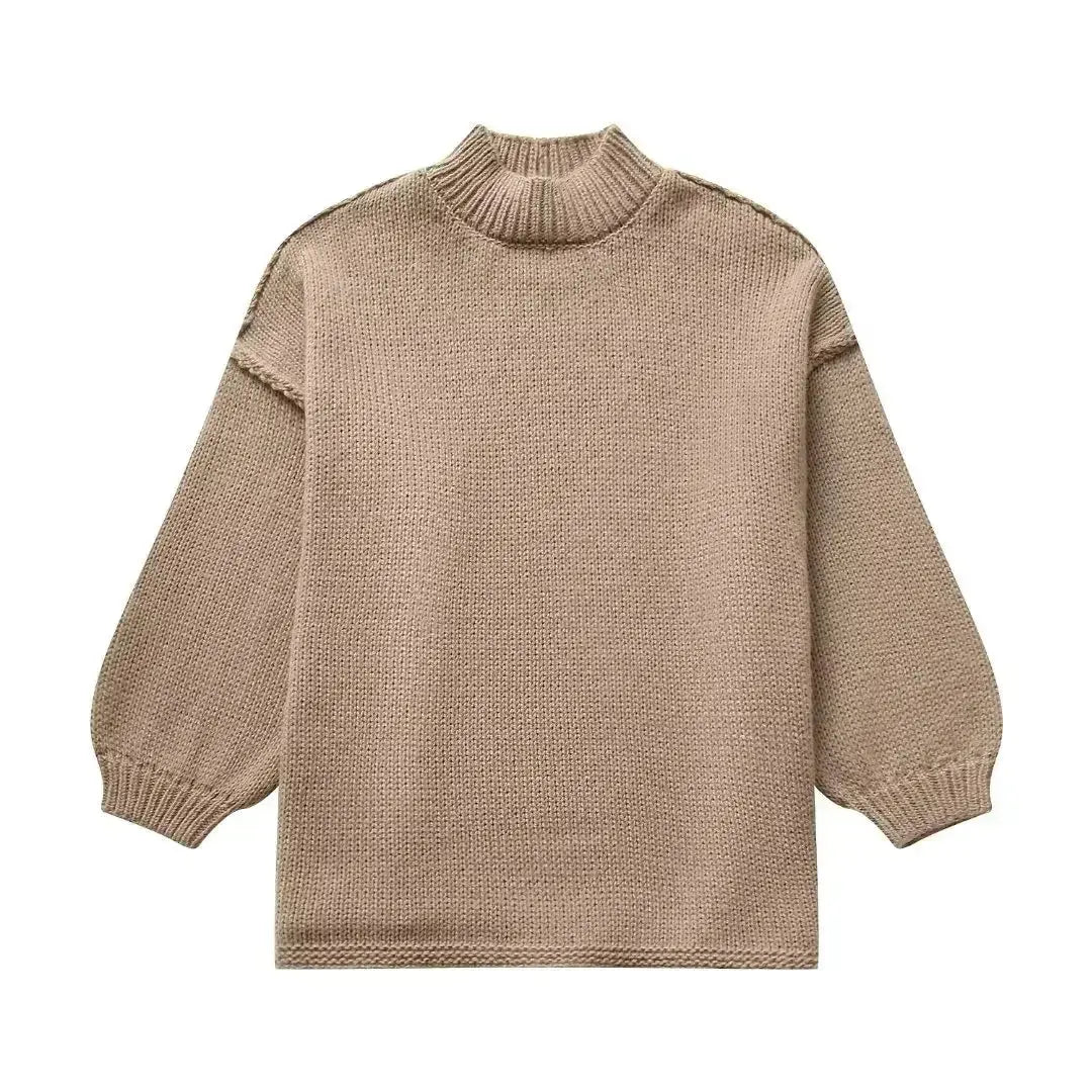 Women's Drop Shoulder Sweater – Slouchy Oversized Knit Pullover