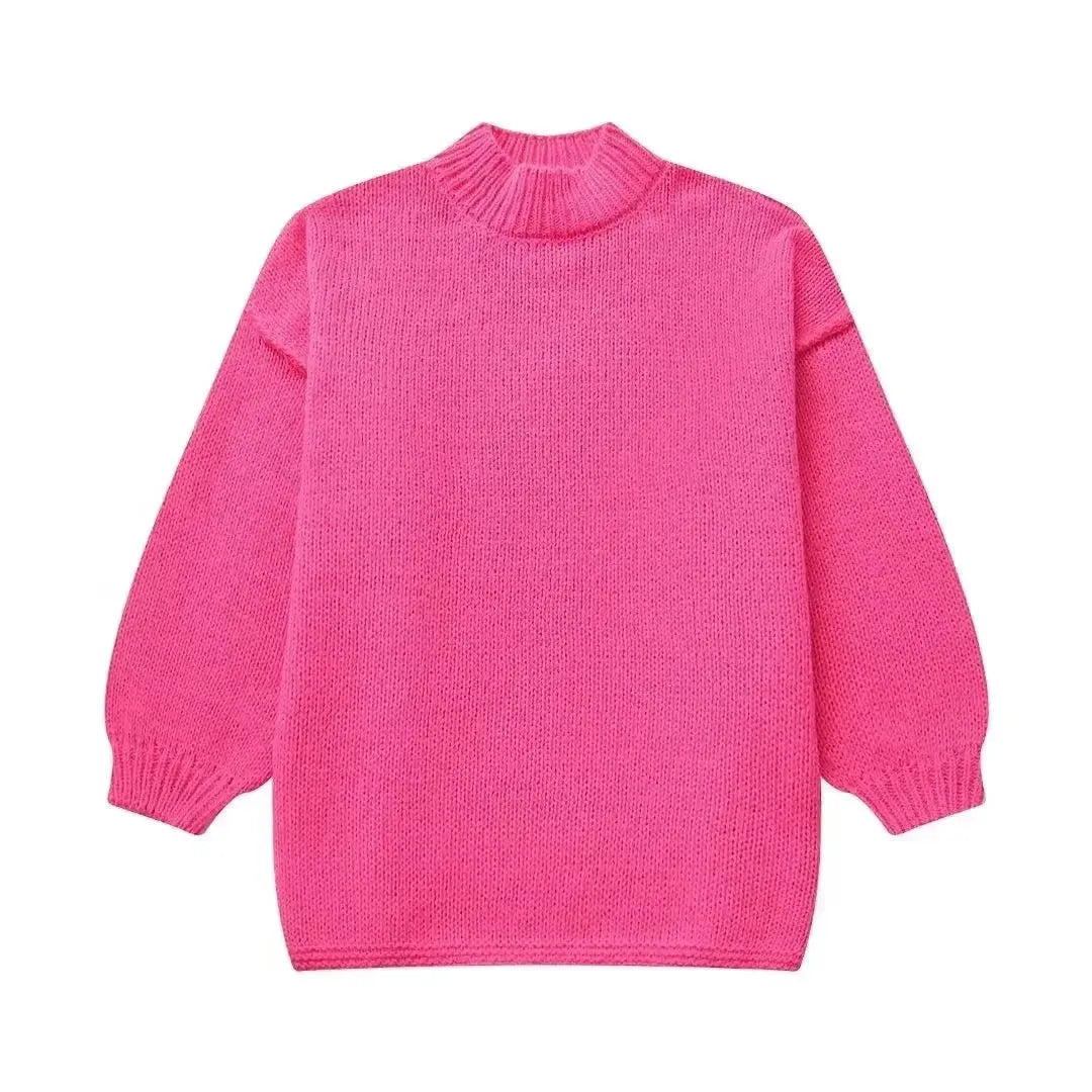 Women's Drop Shoulder Sweater – Slouchy Oversized Knit Pullover