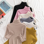 Women's Turtleneck Sweater – Classic Roll Neck Winter Sweater