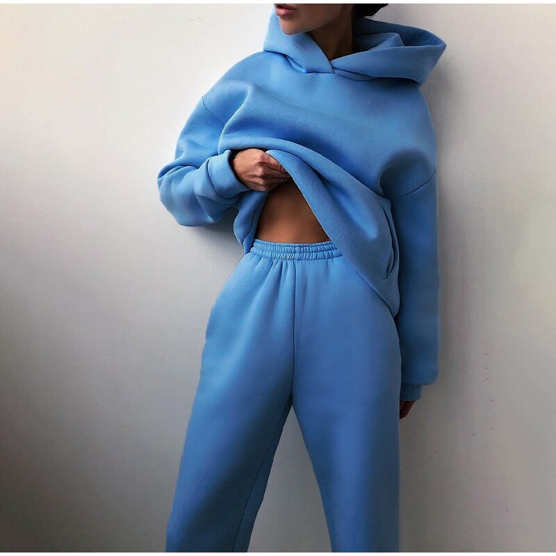 Women's Relaxed Jogger Set – Oversized Sweat Co-Ord