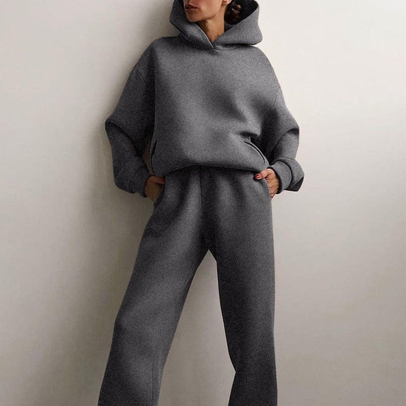 Women's Relaxed Jogger Set – Oversized Sweat Co-Ord