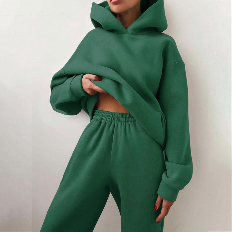 Women's Relaxed Jogger Set – Oversized Sweat Co-Ord