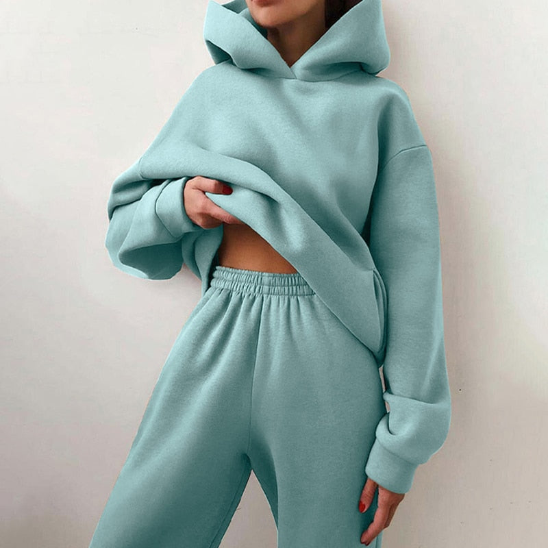 Women's Relaxed Jogger Set – Oversized Sweat Co-Ord