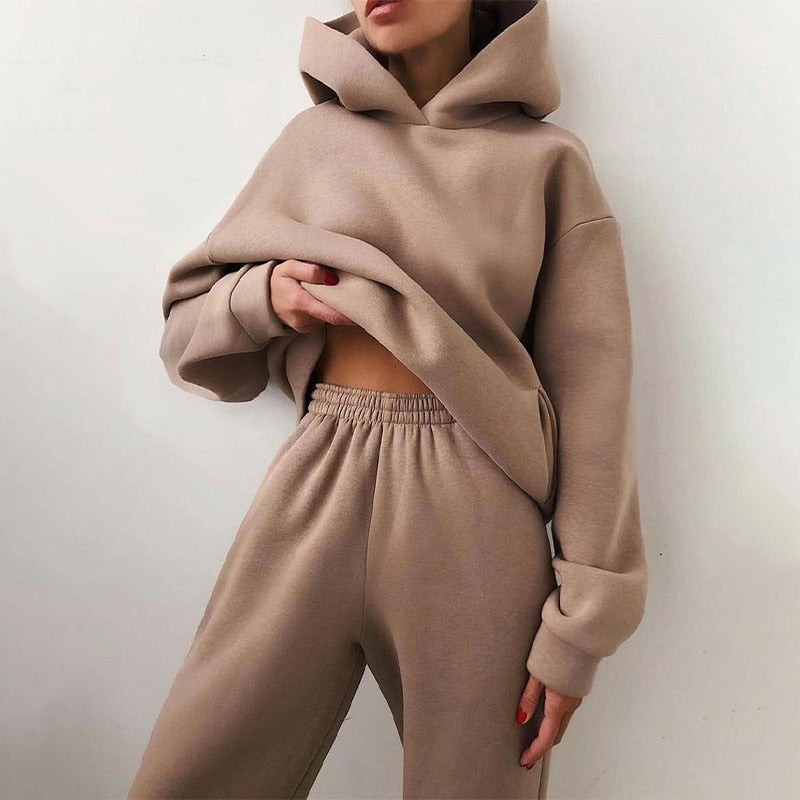 Women's Relaxed Jogger Set – Oversized Sweat Co-Ord