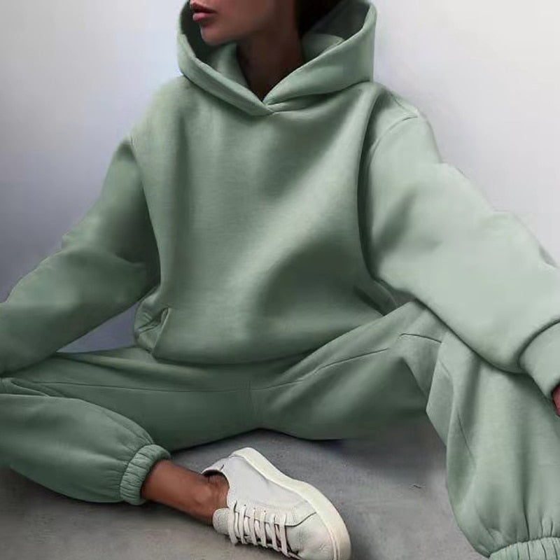 Women's Relaxed Jogger Set – Oversized Sweat Co-Ord