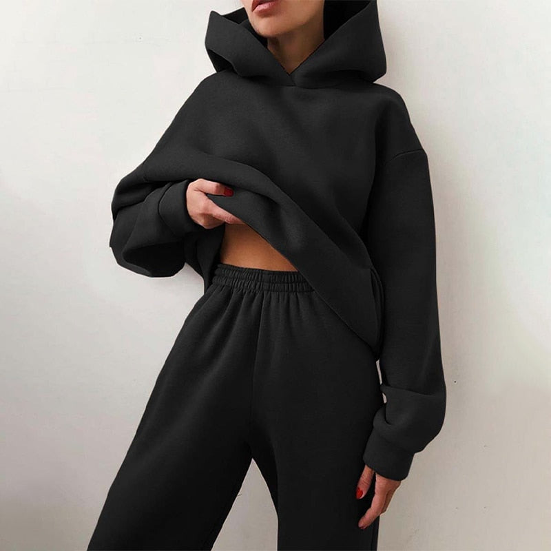 Women's Relaxed Jogger Set – Oversized Sweat Co-Ord