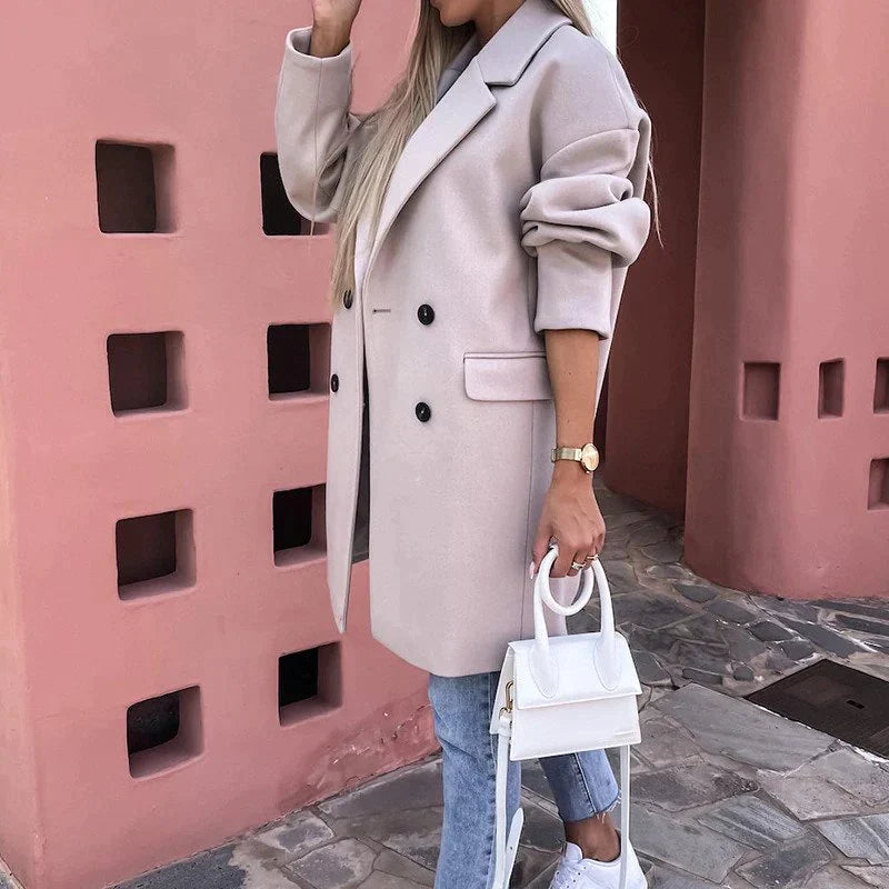 Women's Tailored Winter Coat – Classic Longline Overcoat