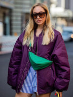 Women's Utility Bomber Jacket – Relaxed Zip-Up Jacket