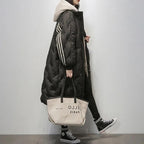 Women's Long Puffer Jacket – Full-Length Quilted Winter Jacket