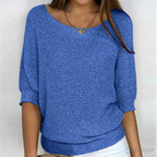 Women's Relaxed Knit Sweater – Classic Long Sleeve Pullover
