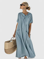 Women's Elegant Maxi Dress – Classic Occasion Dress – Antonina