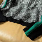 Women's Striped Knit Sweater – Relaxed Long Sleeve Pattern Pullover