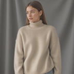 Women's Oversized Turtleneck Sweater – Winter Knit Sweater – Sydney