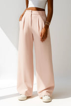 Women's Pleated Pants – Wide Leg Dress Pants