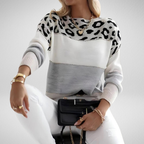 Women's Graphic Sweater – Relaxed Fit Printed Pullover