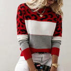 Women's Graphic Sweater – Relaxed Fit Printed Pullover