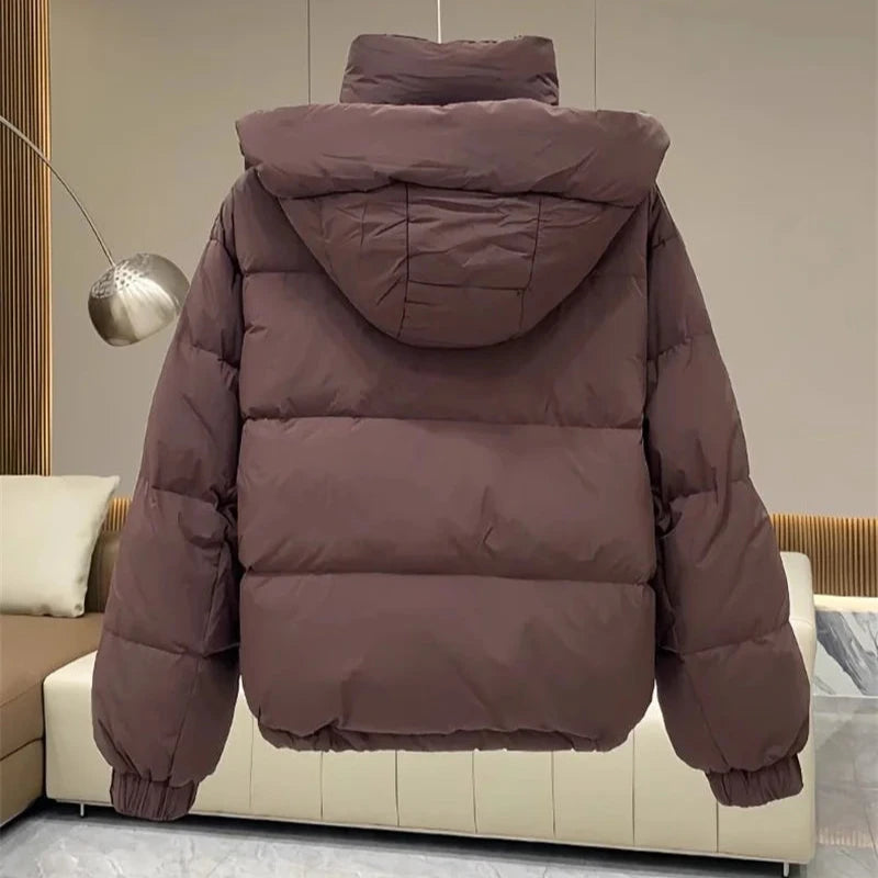 Women's Casual Puffer Jacket – Relaxed Quilted Winter Jacket