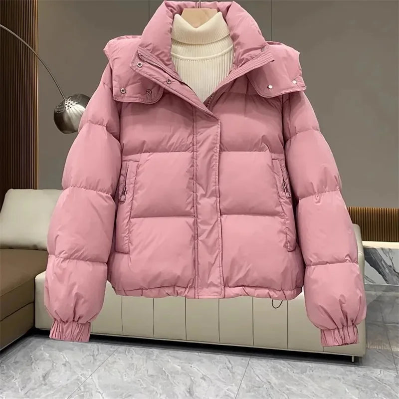 Women's Casual Puffer Jacket – Relaxed Quilted Winter Jacket