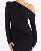 Women's Sparkle Maxi Dress – Flowy Formal Evening Occasion Dress