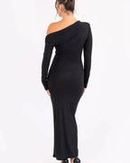 Women's Sparkle Maxi Dress – Flowy Formal Evening Occasion Dress