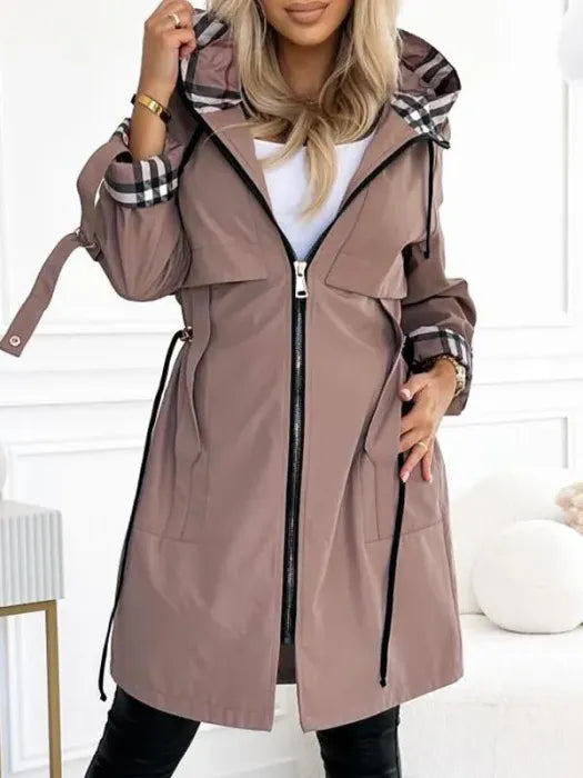Women's Hooded Rain Jacket – Waterproof Outdoor Jacket – Sarah