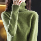 Women's Winter Turtleneck Sweater – Classic High Neck Knit Pullover