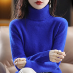 Women's Winter Turtleneck Sweater – Classic High Neck Knit Pullover