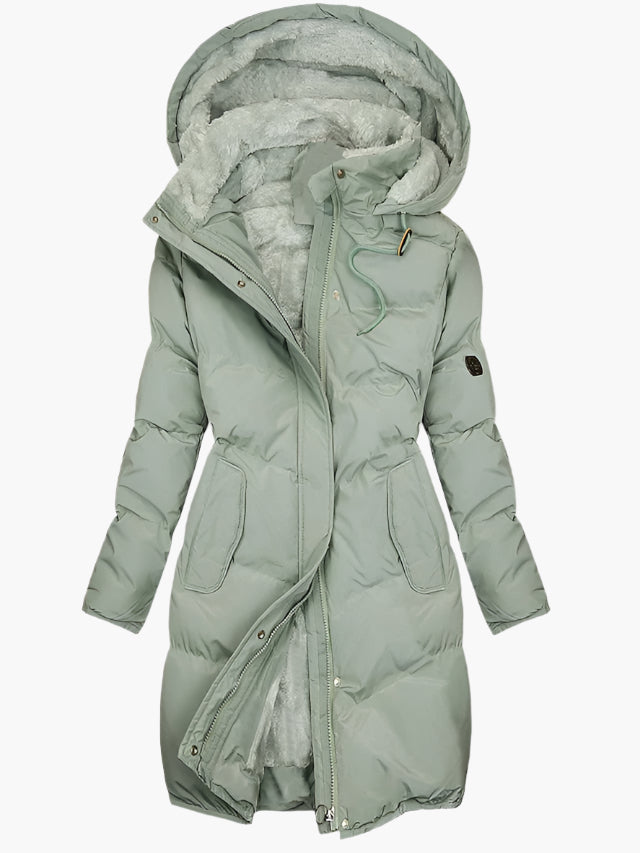 Women's Faux Fur Winter Coat – Hooded Warm Coat – Phyllis